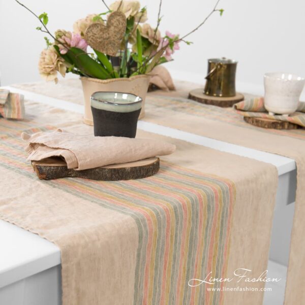 MEIZA Chemin de table brun – Image 3