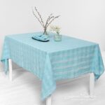 PORTO Serviette de table bleu clair