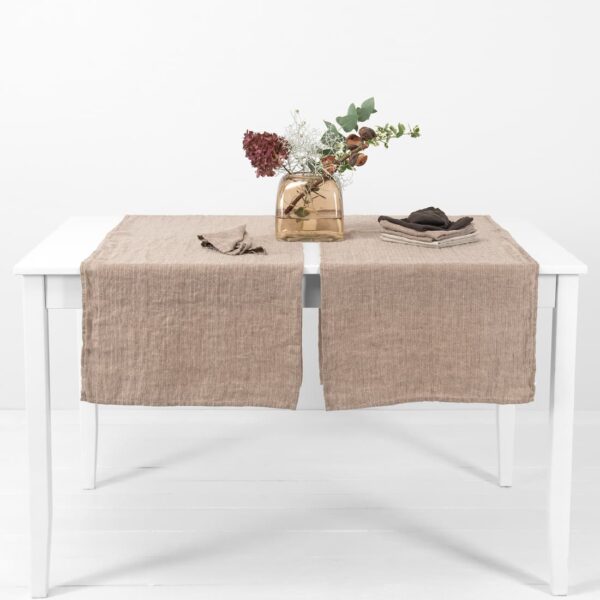 ALMOND Chemin de table brun