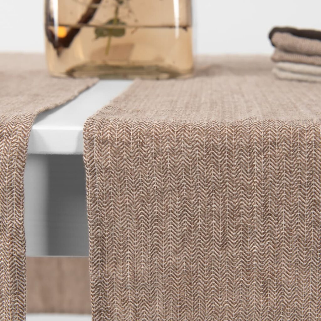 ALMOND Chemin de table brun 3 ALMOND Chemin de table brun – Image 3