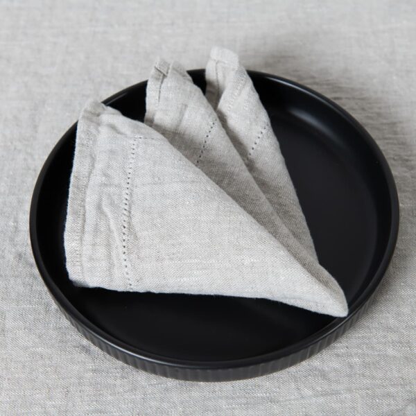 beige linen napkins