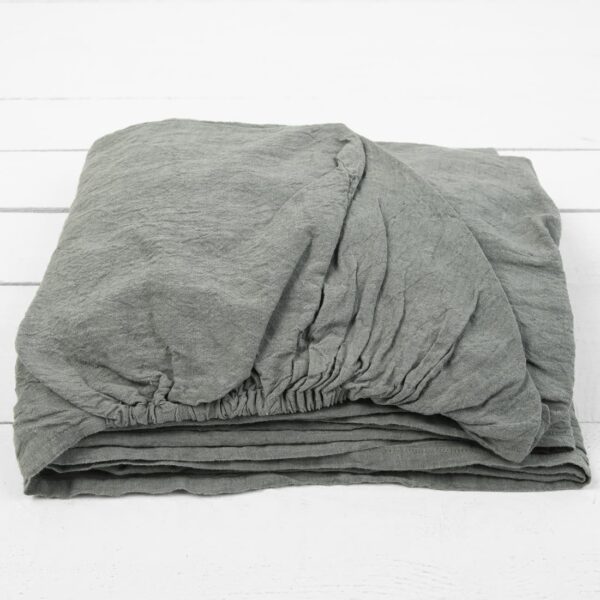DOVI Drap-housse gris vert