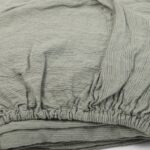 DOVI Drap-housse rayures gris vert