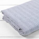 DOVI Drap plat rayures bleu clair