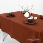 ROY Serviette de table brun