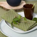 TONY Serviette de table vert