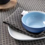 TONY Serviette de table bleu foncé