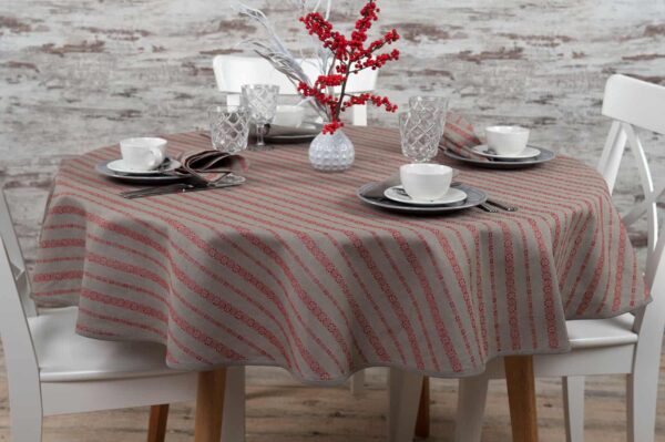 ORNA Nappe ronde/ovale rouge