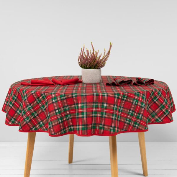 SCARLET Nappe ronde/ovale rouge
