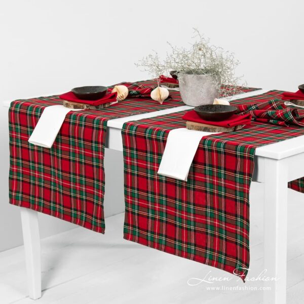 SCARLET Chemin de table rouge