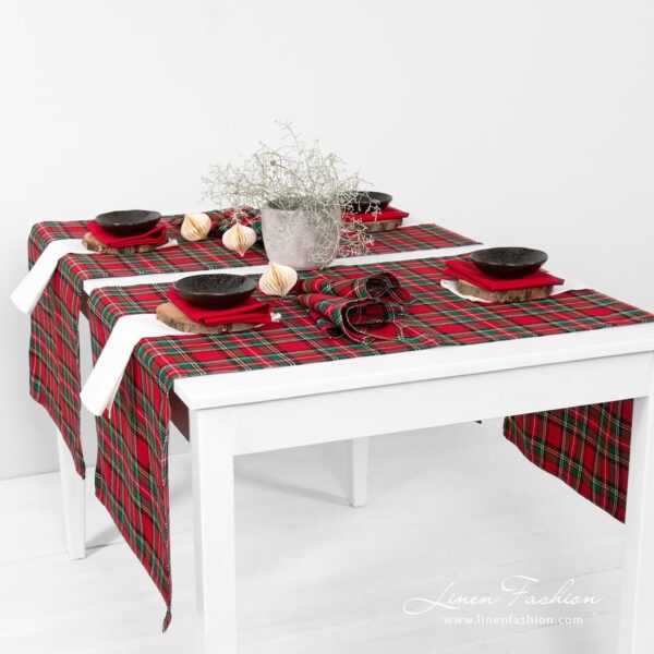 SCARLET Chemin de table rouge – Image 2