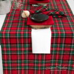 SCARLET Chemin de table rouge