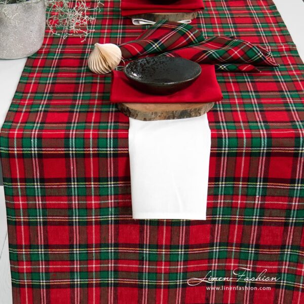 SCARLET Chemin de table rouge – Image 3