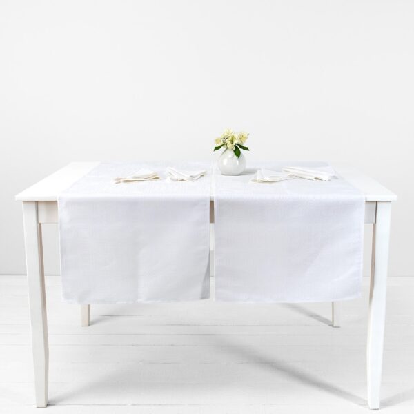 CAMPO Chemin de table blanc – Image 2