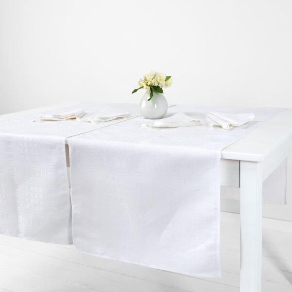 CAMPO Chemin de table blanc