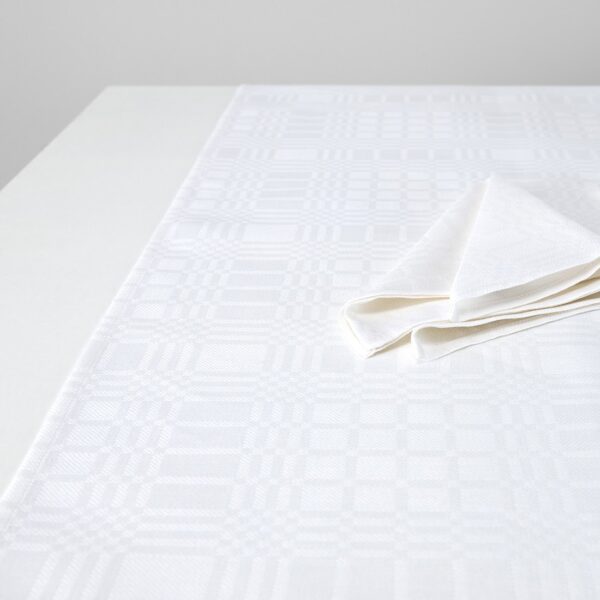CAMPO Chemin de table blanc – Image 4