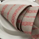 ORNA Serviette de table rouge