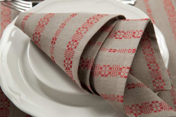 ORNA Serviette de table rouge – Image 2