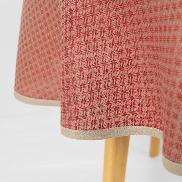 TONY Nappe ronde/ovale rouge – Image 4