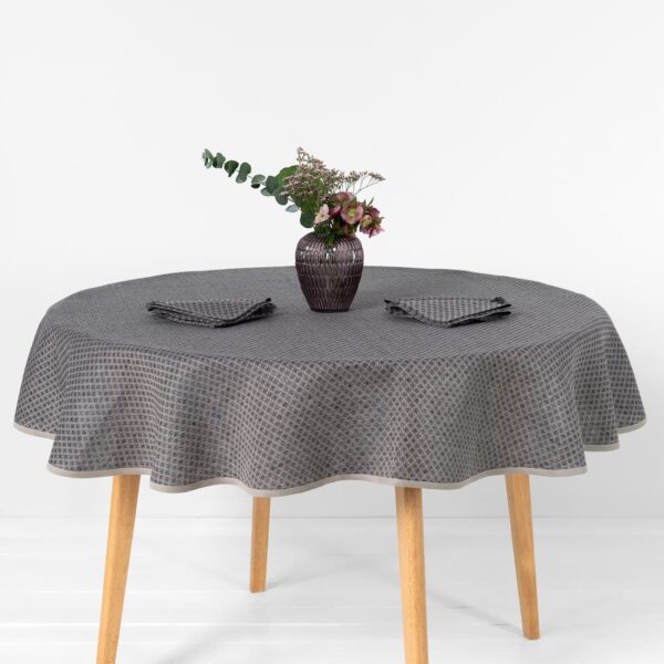TONY Nappe ronde/ovale bleue