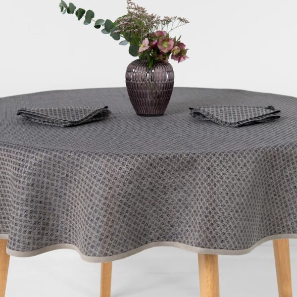 TONY Nappe ronde/ovale bleue – Image 2