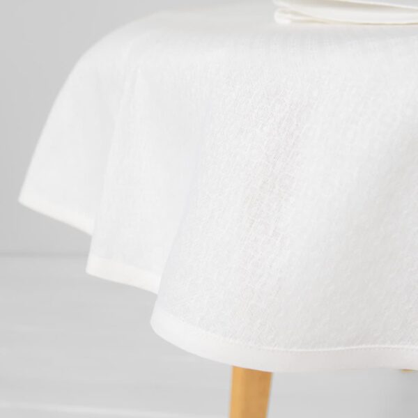 TONY Nappe ronde/ovale blanche – Image 5