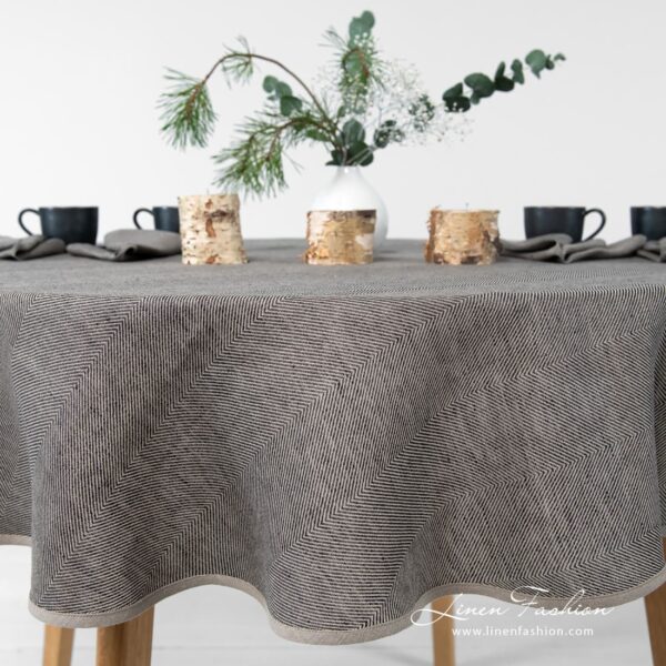 MINERAL Nappe ronde / ovale gris – Image 2
