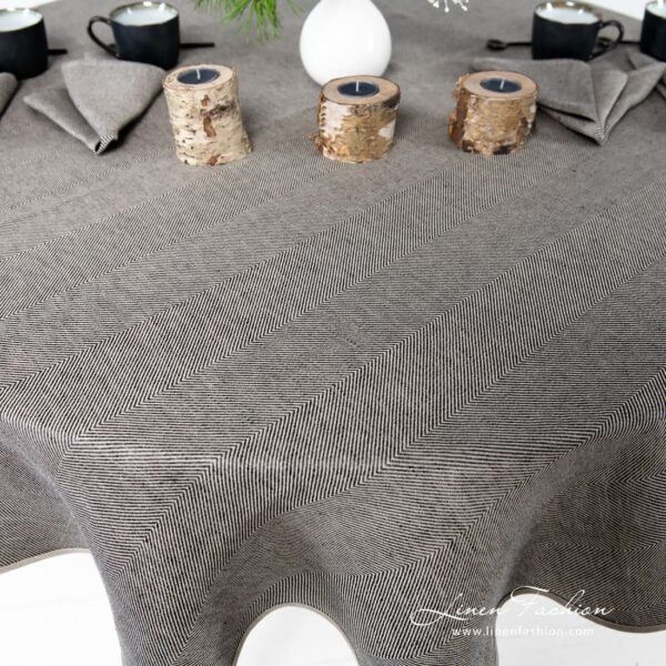 MINERAL Nappe ronde / ovale gris – Image 3