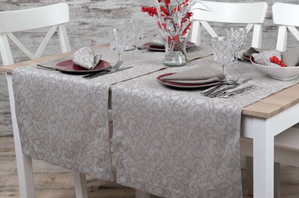 ATLANTA Chemin de table gris