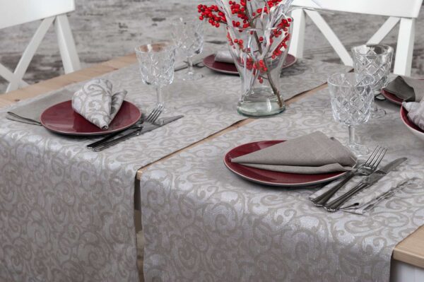 ATLANTA Chemin de table gris – Image 3