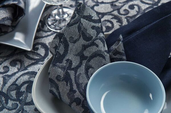 ATLANTA Serviette de table bleue