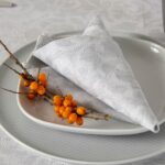 ATLANTA Serviette de table gris