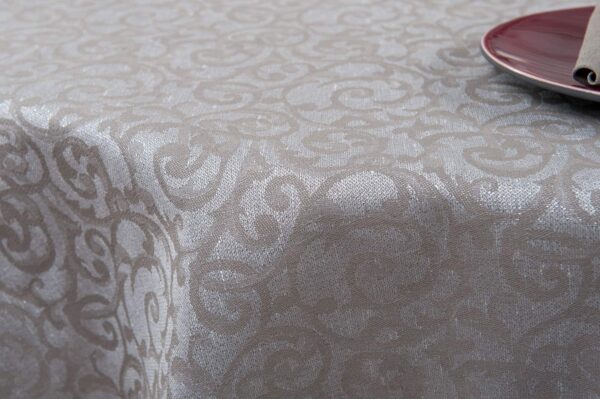ATLANTA Nappe ronde/ovale beige – Image 3