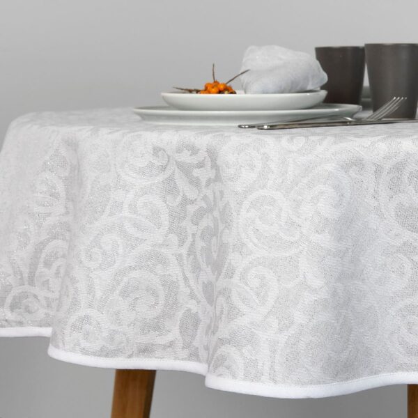 ATLANTA Nappe ronde/ovale grise – Image 3