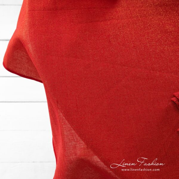 DONNA Nappe ronde/ovale rouge – Image 4