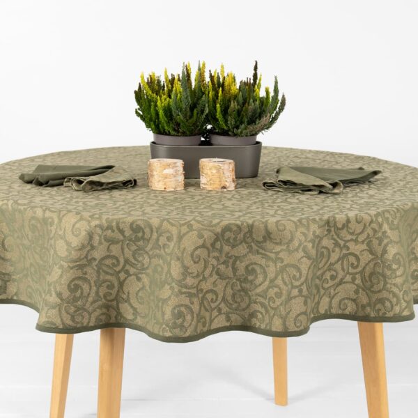 ATLANTA Nappe ronde/ovale olivier – Image 2