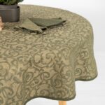 ATLANTA Nappe ronde/ovale olivier