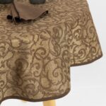 ATLANTA Nappe ronde/ovale marron