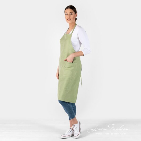 CANDY linen cotton apron with pockets