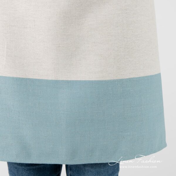 JAVA linen cotton apron bottom detail