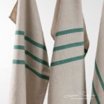 VILLA Drap de bain rayures vertes