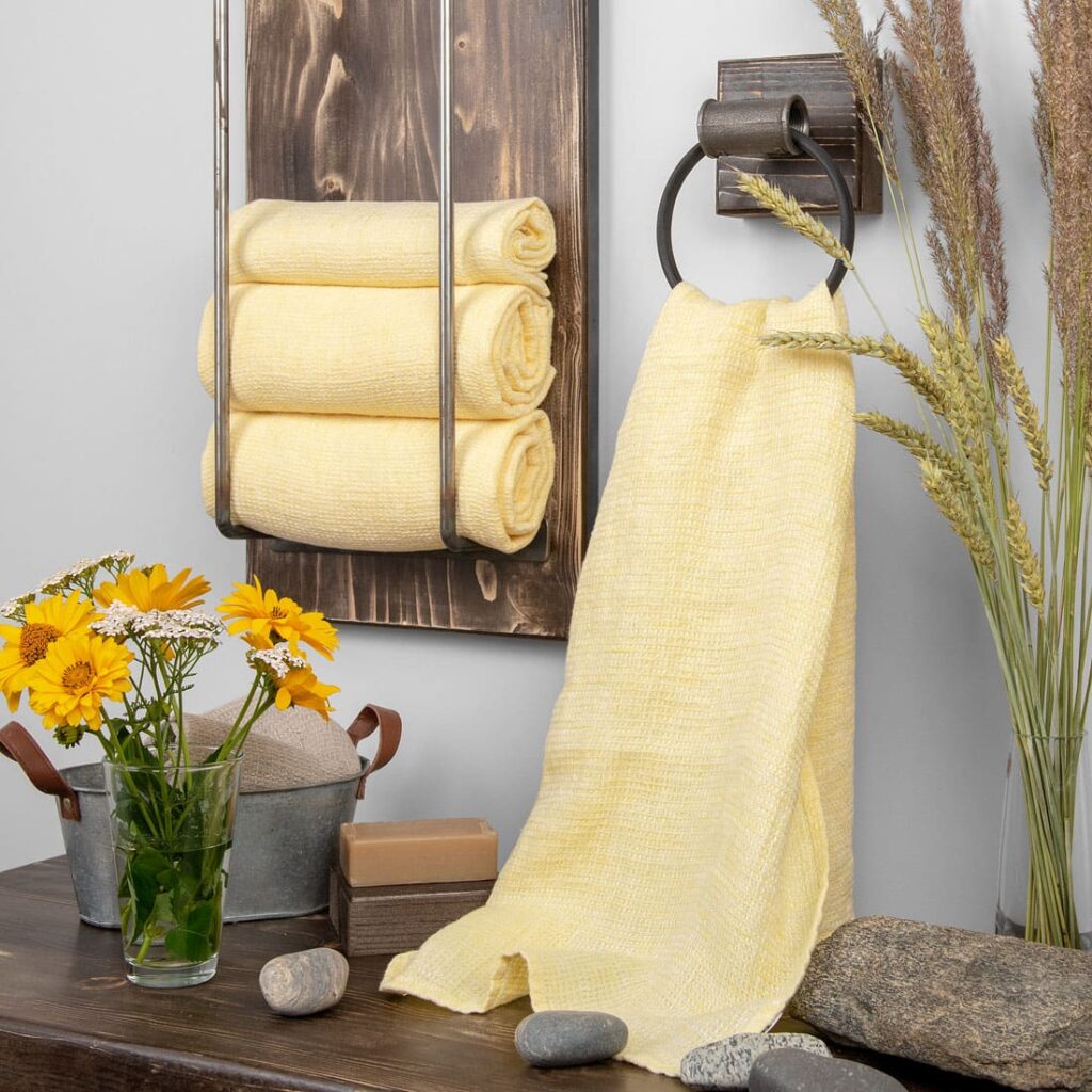 PURO Drap de bain jaune clair 1 PURO Drap de bain jaune clair
