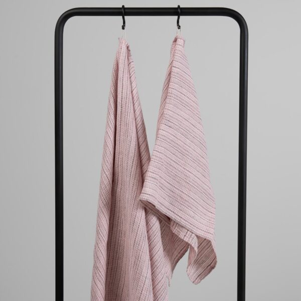 PURO Drap de bain rayée rose – Image 2