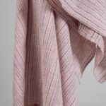 PURO Drap de bain rayée rose