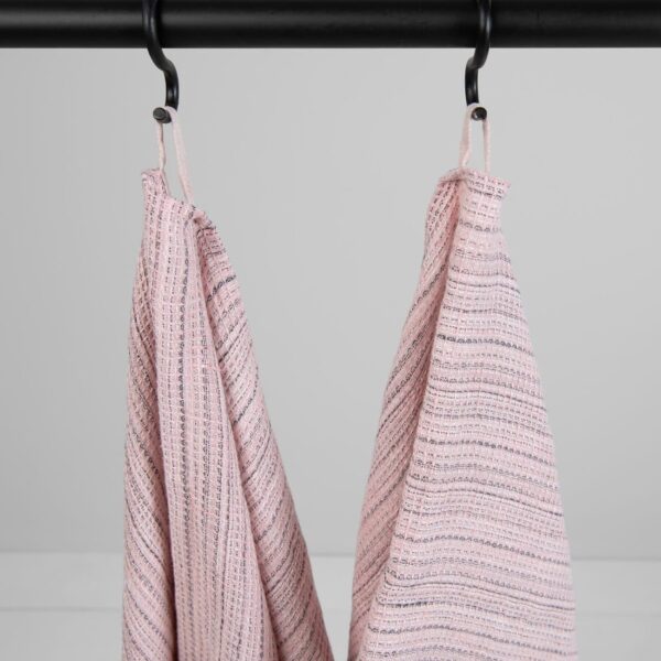 PURO Drap de bain rayée rose – Image 3