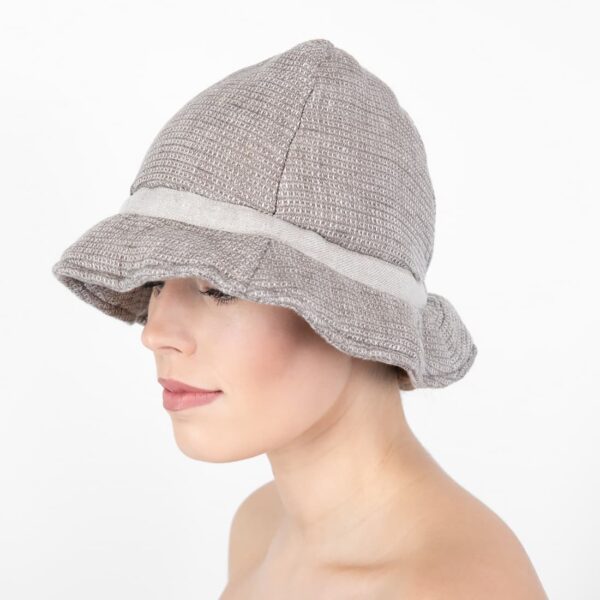 PURO Chapeau de sauna brun gris