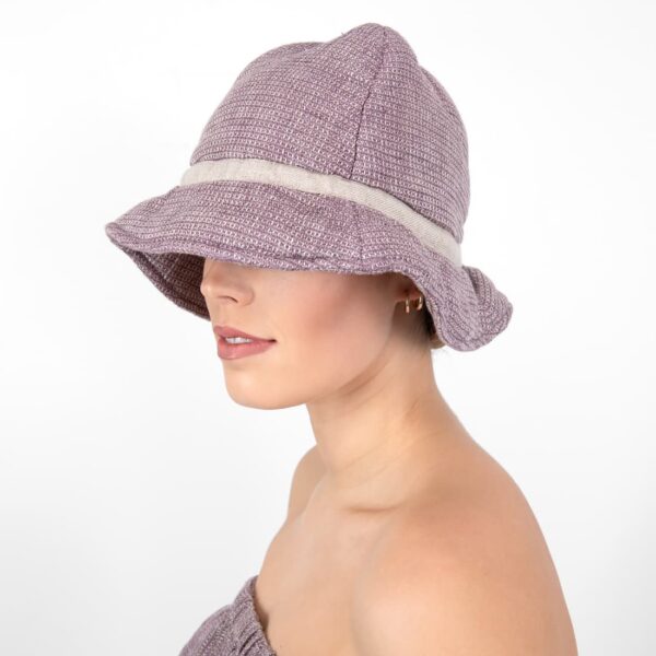 PURO Chapeau de sauna violet