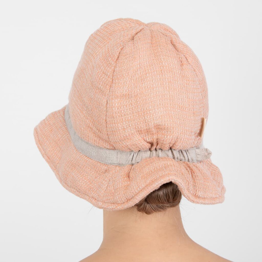 PURO Chapeau de sauna marron poudré 2 PURO Chapeau de sauna marron poudré – Image 2