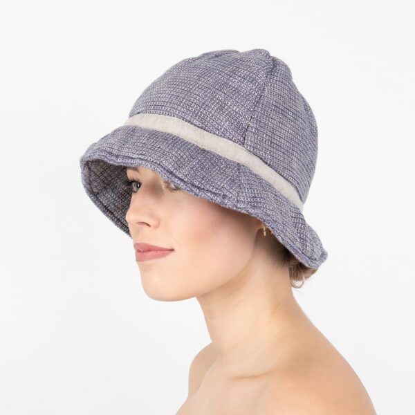 PURO Chapeau de sauna bleu