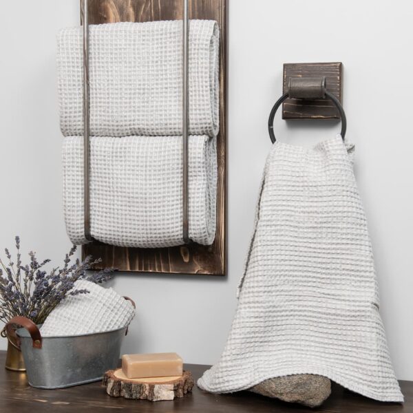 BINGO Drap de bain gris givre